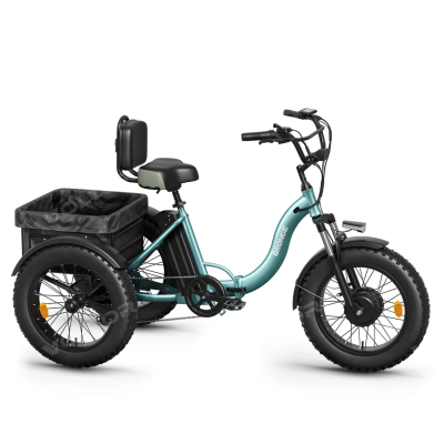 Электровелосипед QRONGE LAVA бирюзовый