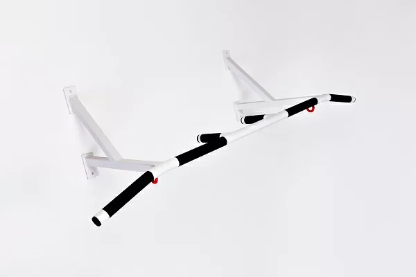 Турник настенный с средним, широким и узким параллельным хватами белый