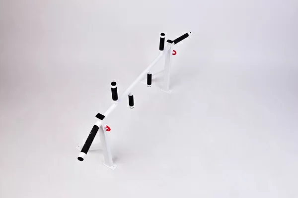 Турник настенный улучшенный с 4 хватами белый