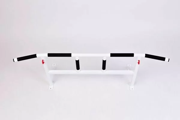 Турник настенный усиленный с 3 хватами чёрный