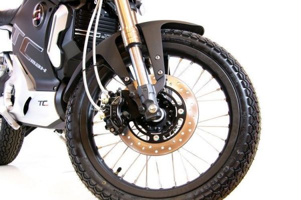 Электромотоцикл Super Soco TC Max (Спицованные диски) Оранжево-черный
