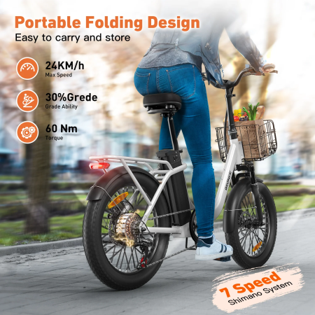 Электровелосипед QRONGE Mirage белый