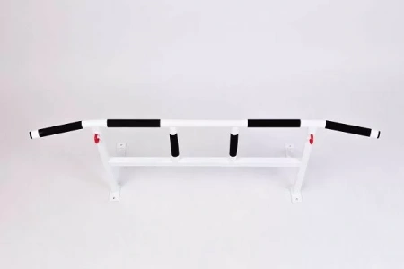 Турник настенный усиленный с 3 хватами белый