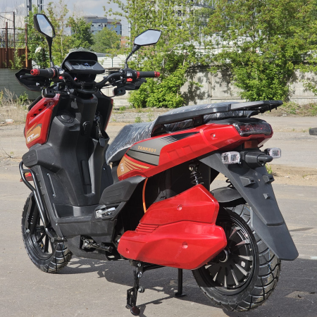 Электрический скутер Тур-Эндуро GT Tank 60AH 72V красный